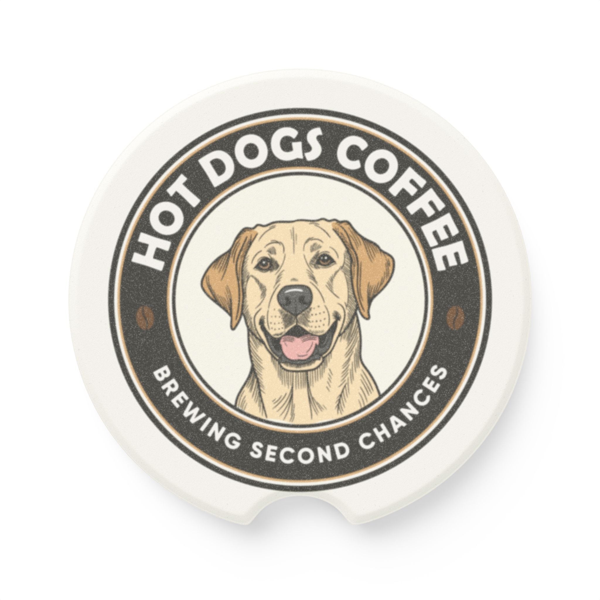 Car Coasters — "Brewing Second Chances" Set of 2 Soapstone Coasters