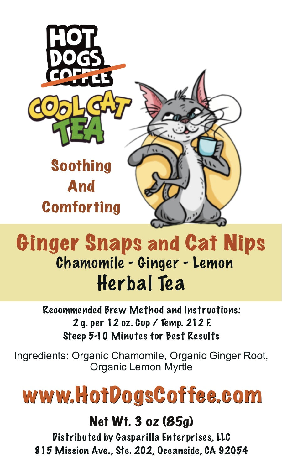 Ginger Snaps and Cat Nips - Herbal Tea