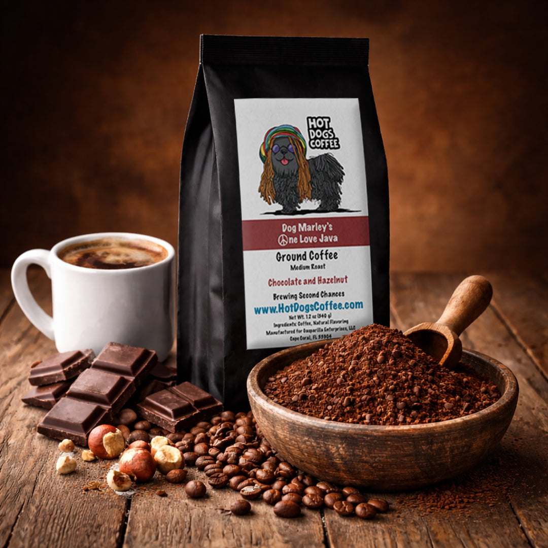 Dog Marley's One Love Java - Chocolate and Hazelnut Coffee