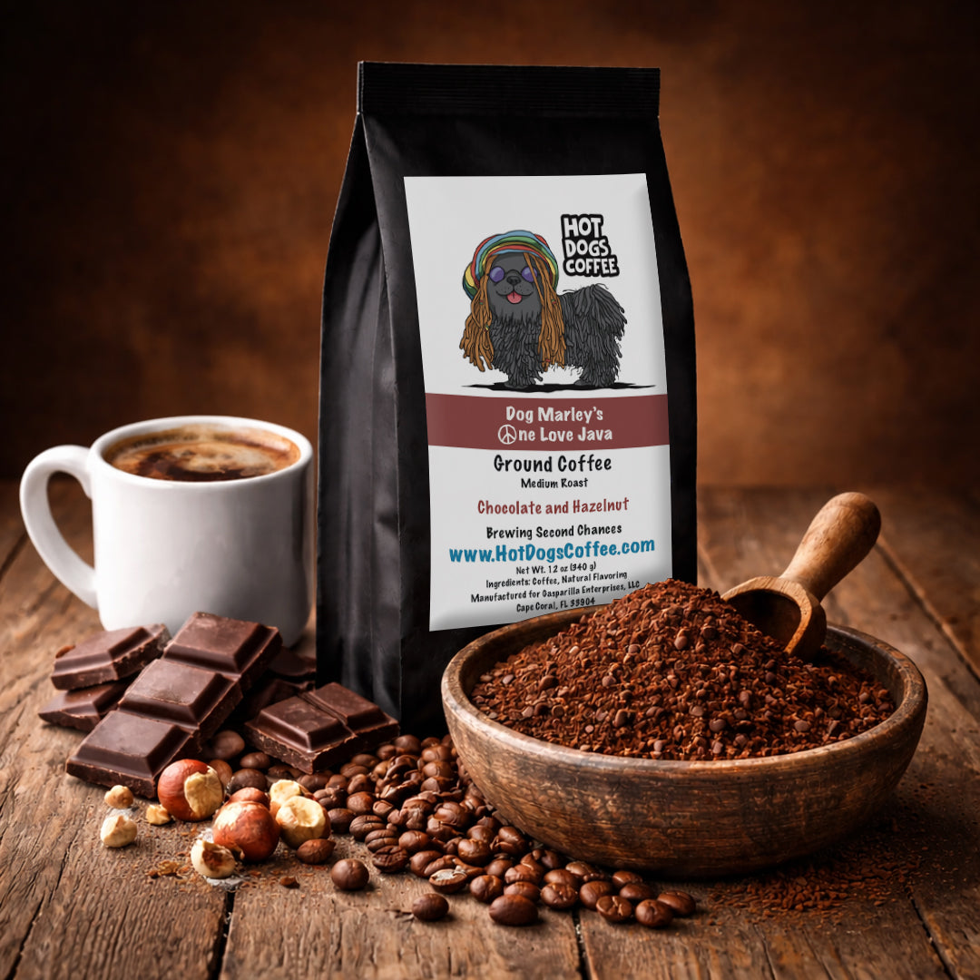 Dog Marley's One Love Java - Chocolate and Hazelnut Coffee
