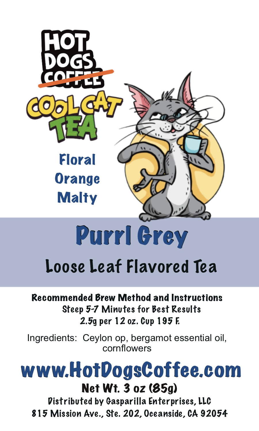 Purrl Grey – Loose Leaf Flavored Tea