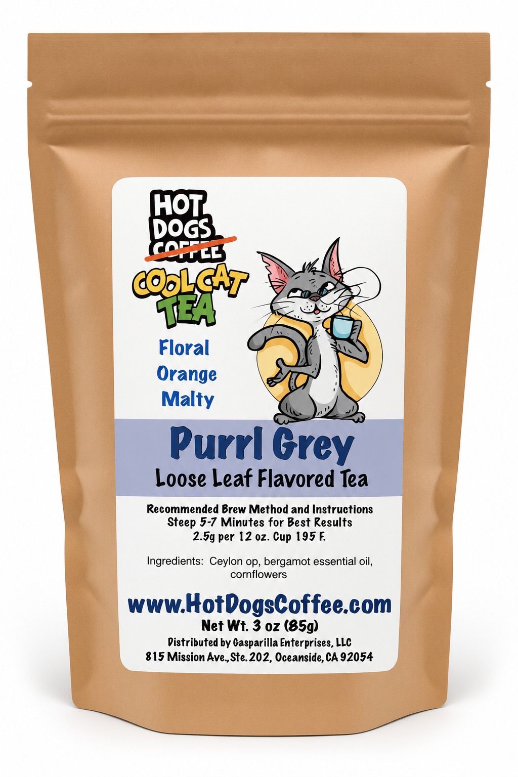 Purrl Grey – Loose Leaf Flavored Tea