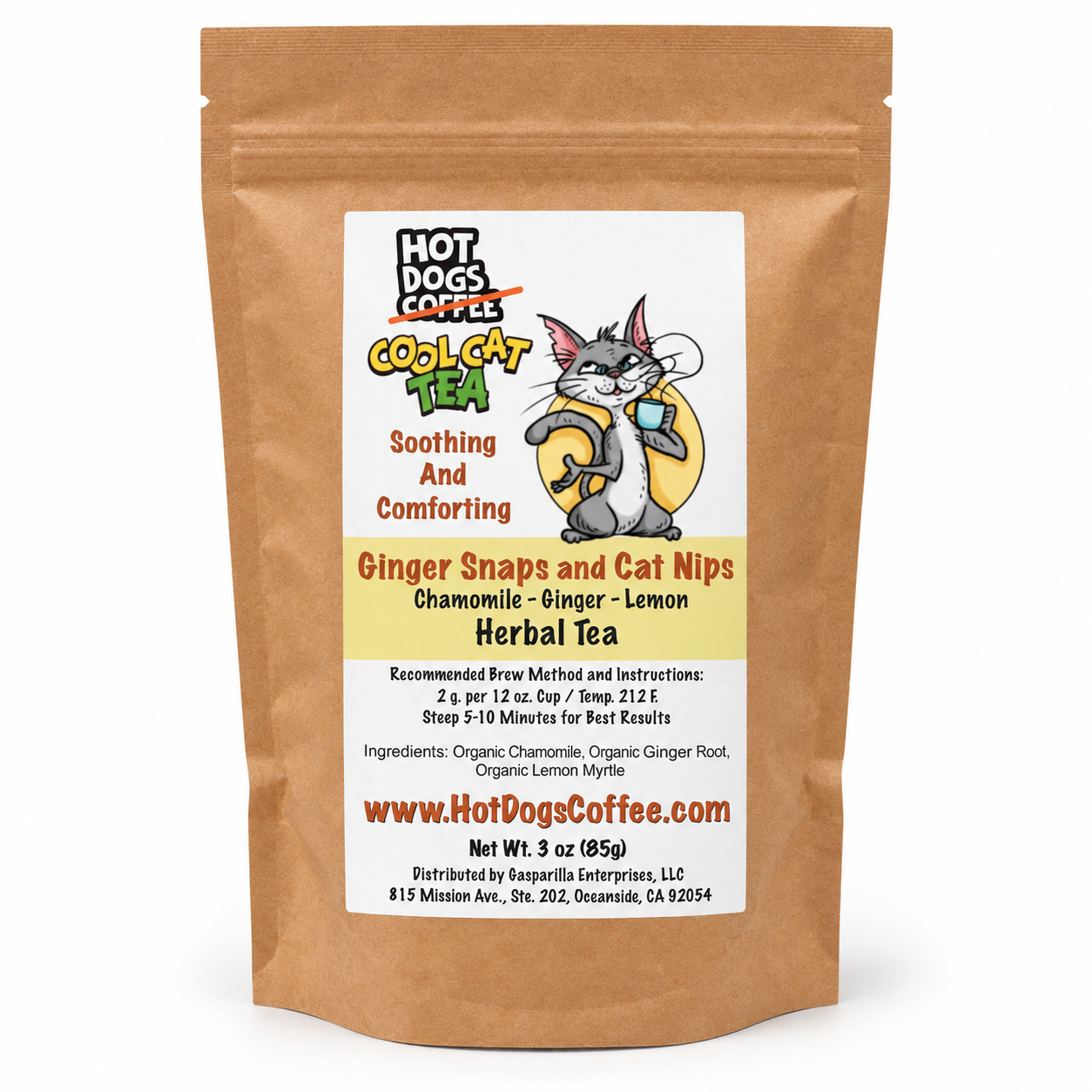 Ginger Snaps and Cat Nips - Herbal Tea