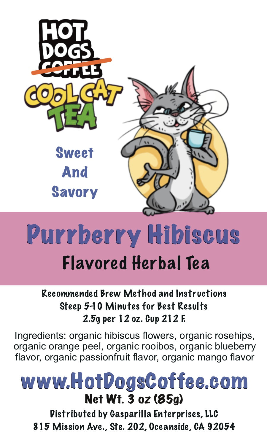 Purrberry Hibiscus -  Loose Leaf Flavored Tea