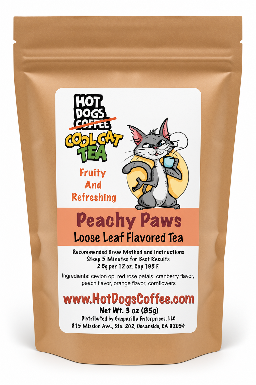 Peachy Paws - Loose Leaf Flavored Tea