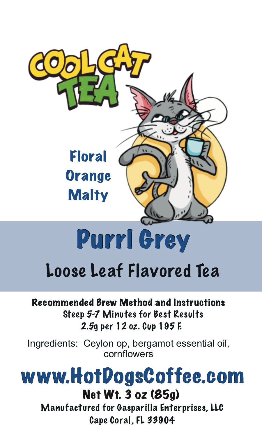 Purrl Grey – Loose Leaf Flavored Tea