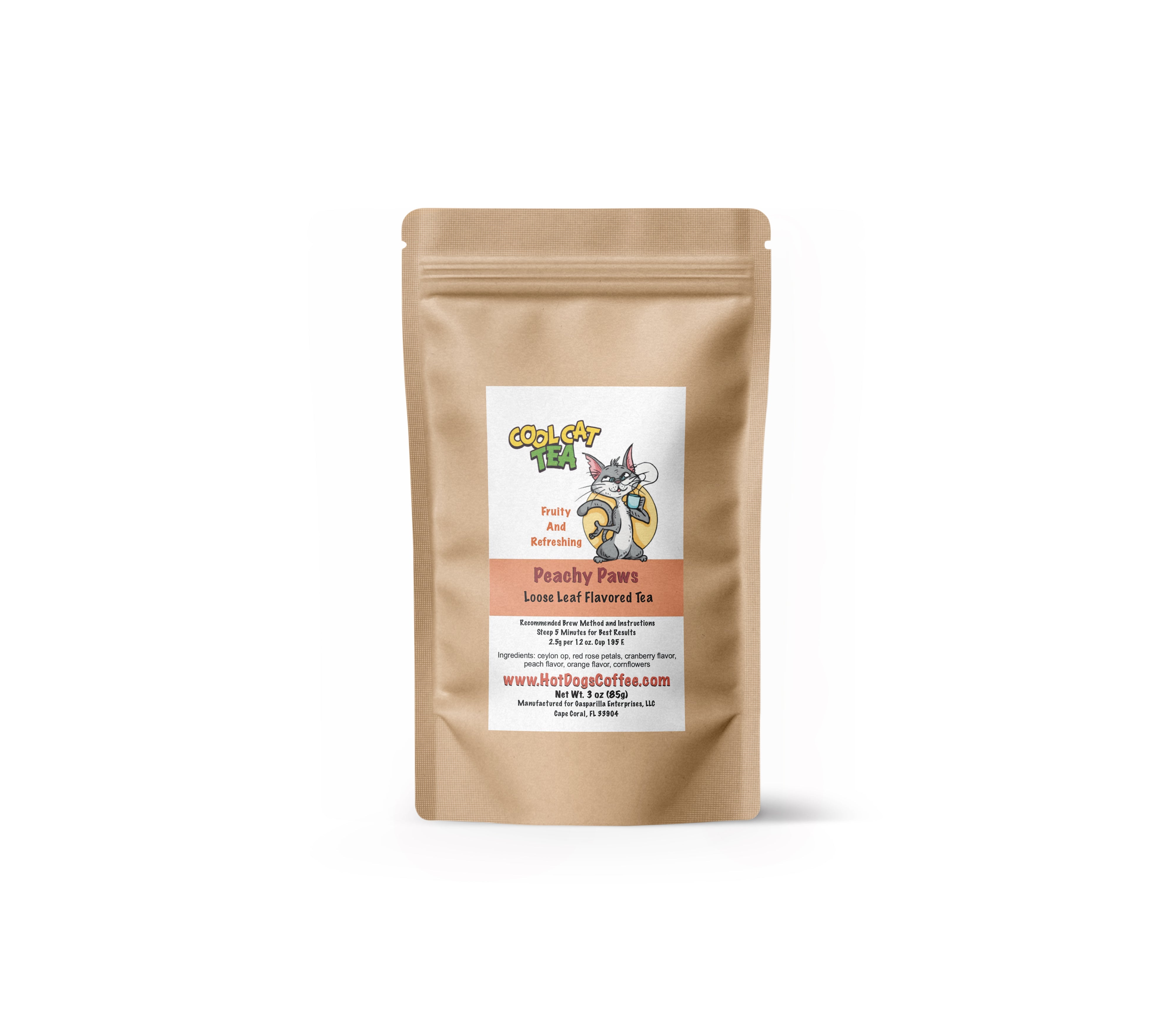 Peachy Paws - Loose Leaf Flavored Tea
